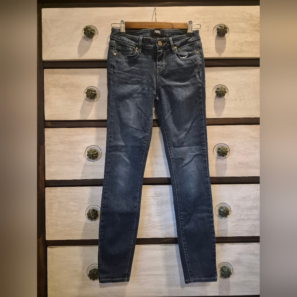 PAIGE Midnight Blue Skinny Jeans